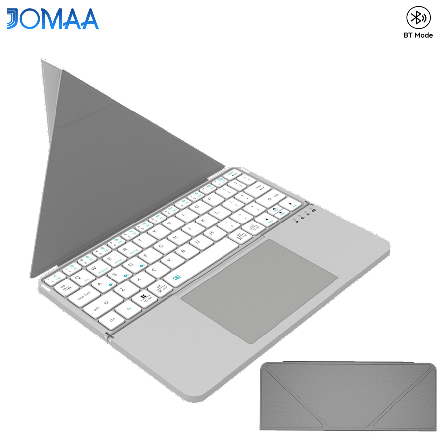 Korean Desk Setup - JOMAA Teclado de viagem dobrável portátil