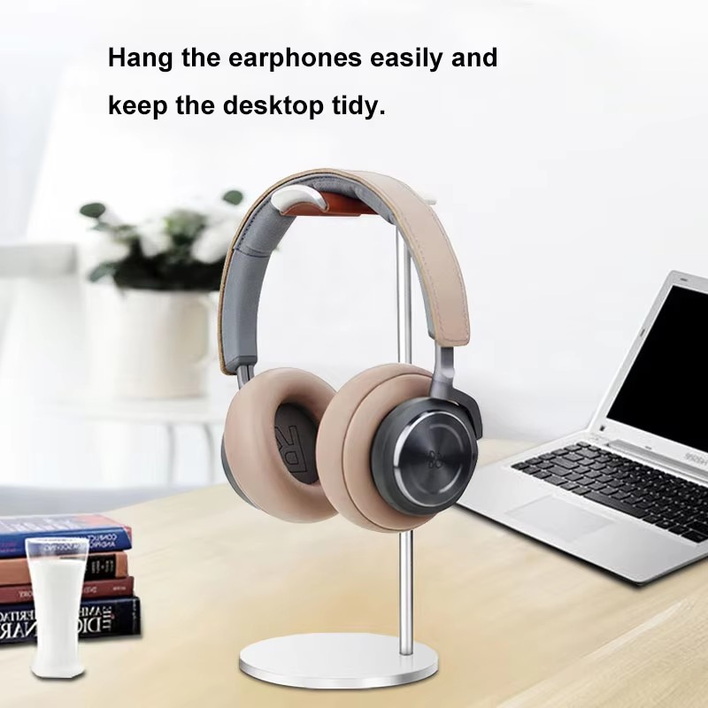 Gaming Setup Desk - Suporte Curvo de Alumínio para Fones