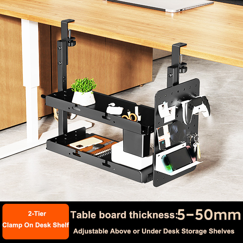 Desk Setup Productivity - Prateleira de 2 Níveis de 14