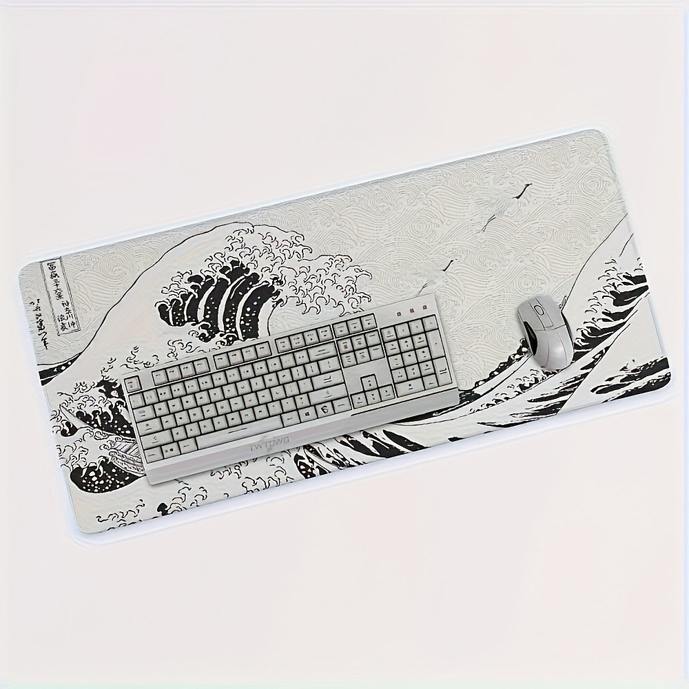 Desk Setup Black And White - Tapete de Mesa XXL com Arte