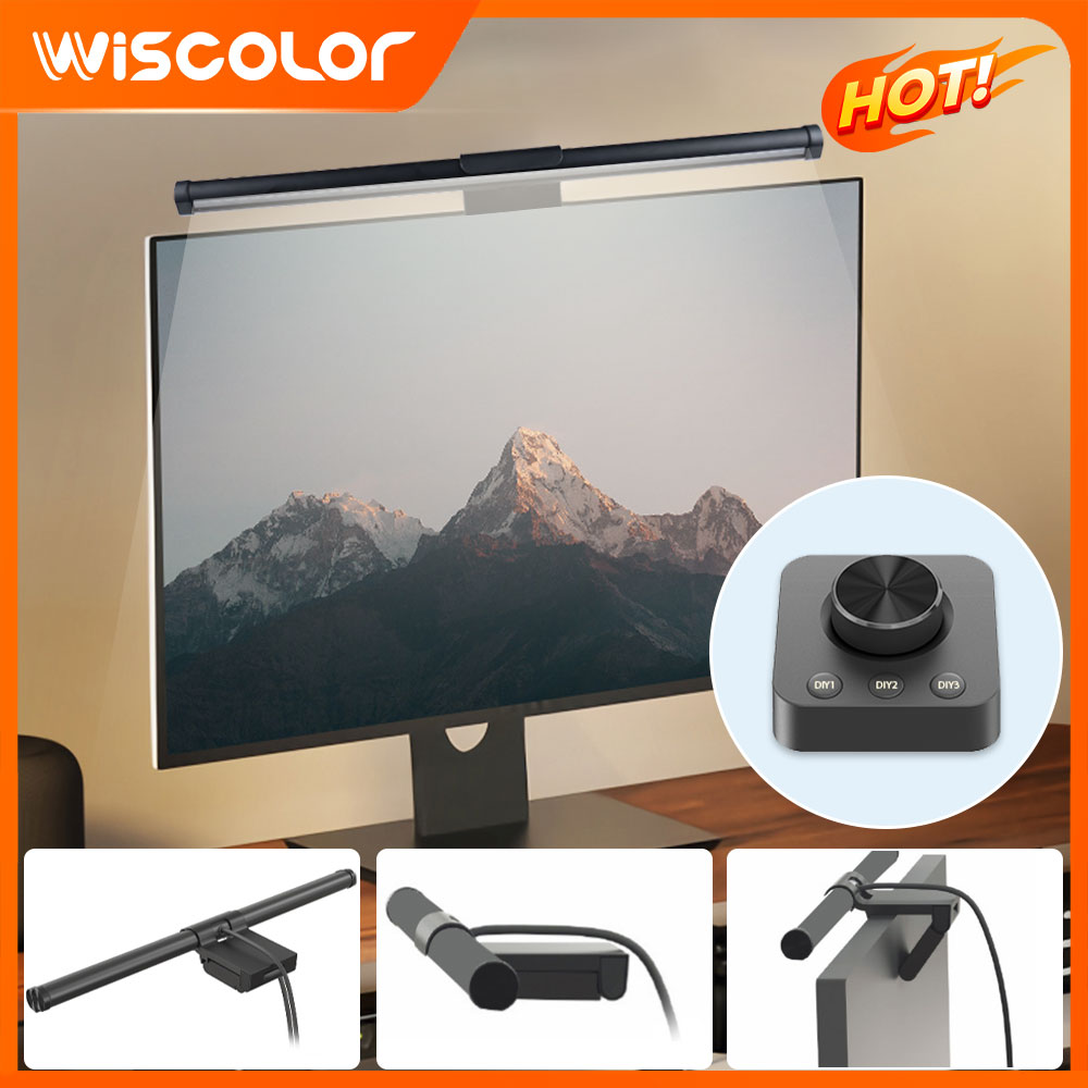 Desk Setup Accessories - Barra de Luz RGB para Monitor,