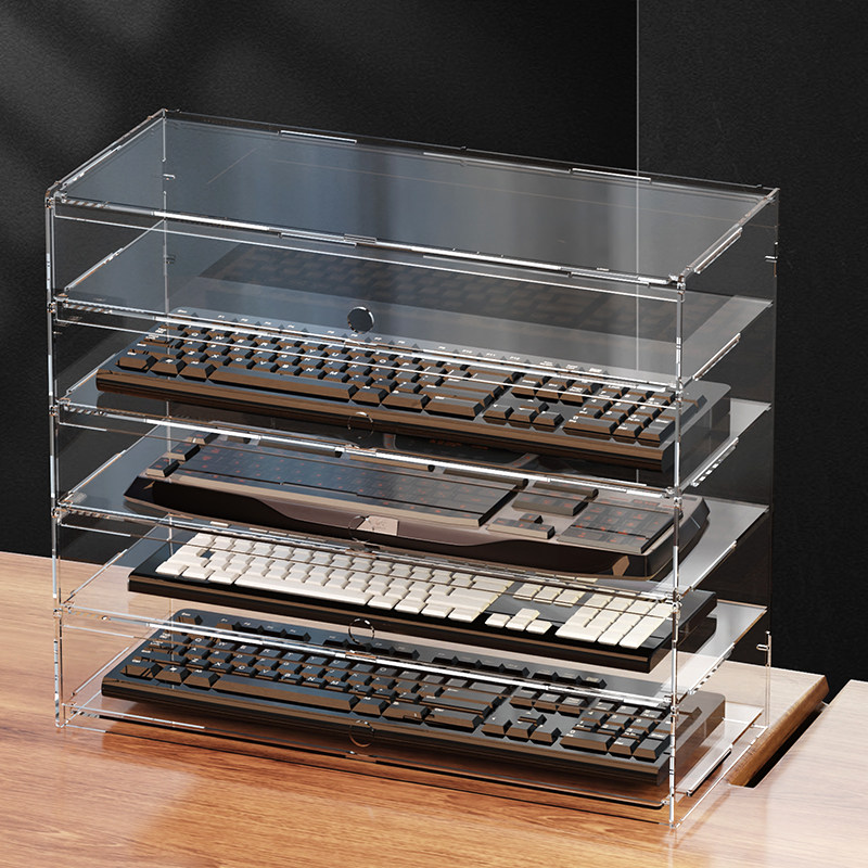 Gaming Setup Desk - Premium transparente acrílico à prova de