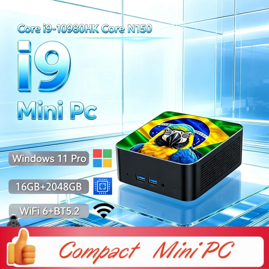 Gaming Setup Desk - Mini PC Durável com Design Arrojado
