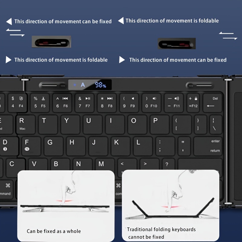Teclado dobrável sem fio com l - Korean Desk Setup avaliação e preço