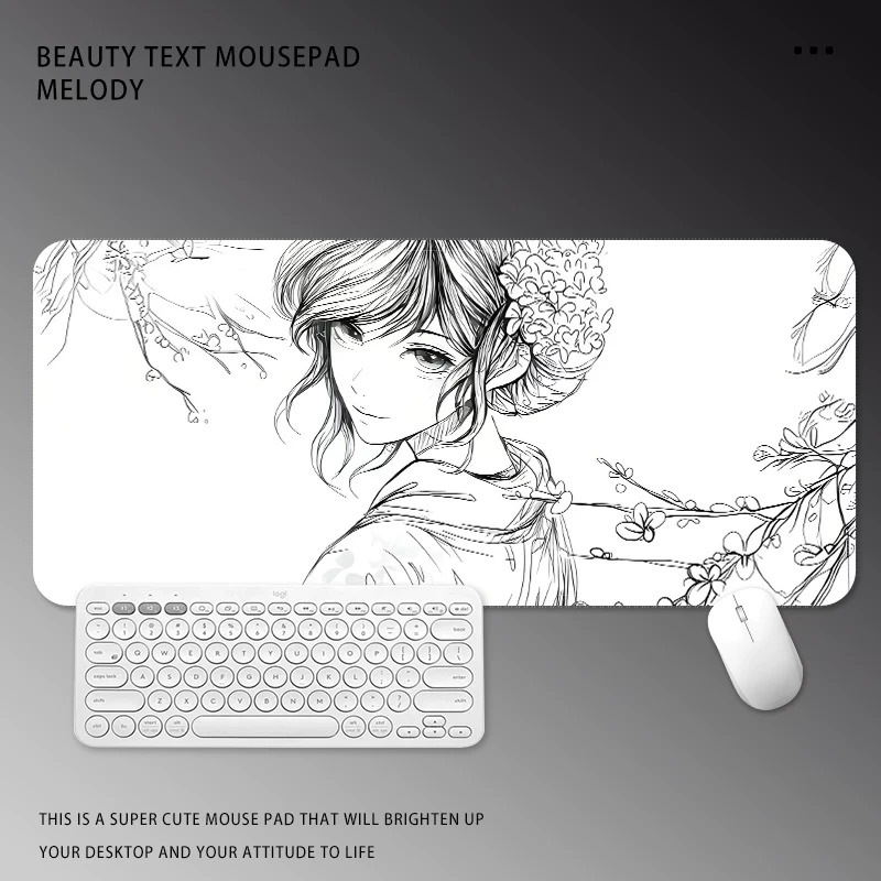 Mouse Pad Grande para Jogos co - Desk Setup Black And White avaliação e preço