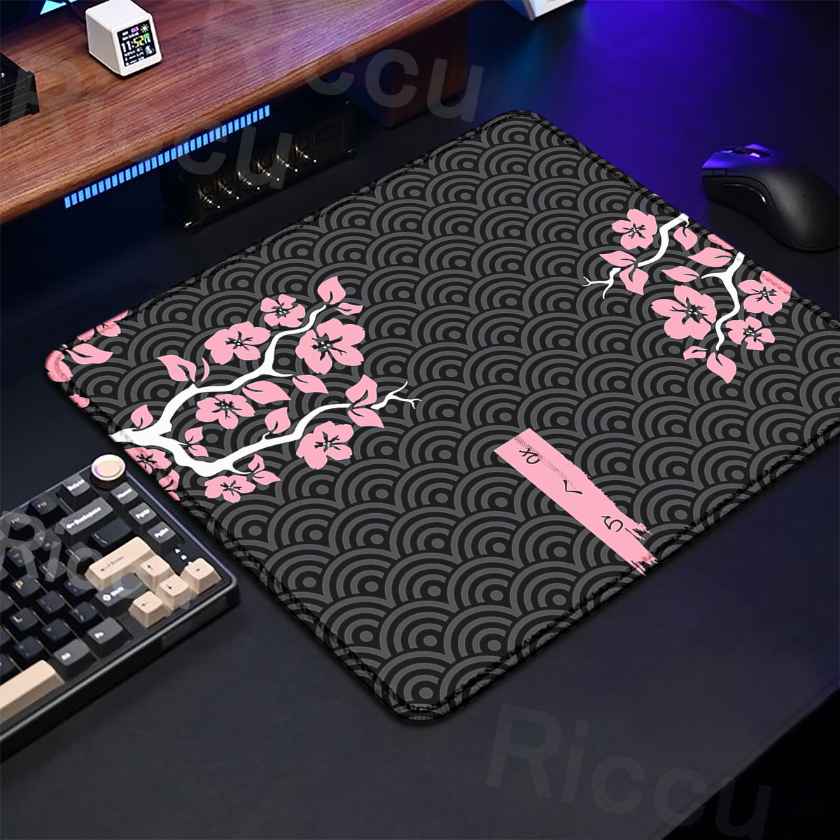 Roxo sakura almofada de mesa g - Korean Desk Setup avaliação e preço