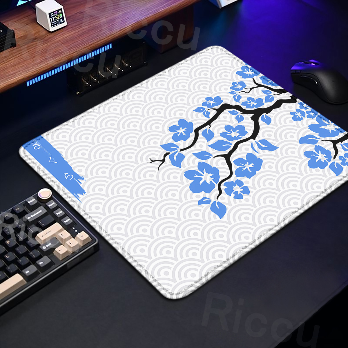 Roxo sakura almofada de mesa g - Korean Desk Setup avaliação e preço