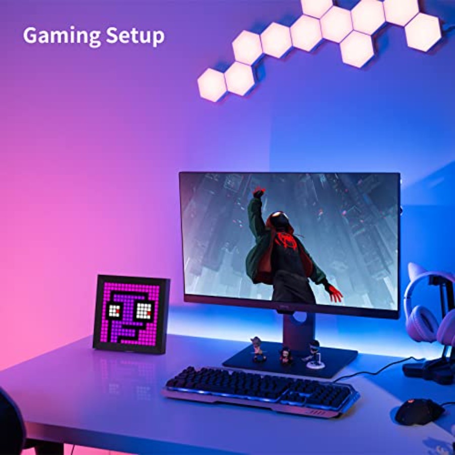 Painel de Exibição de Pixels L - Gaming Setup Desk avaliação e preço
