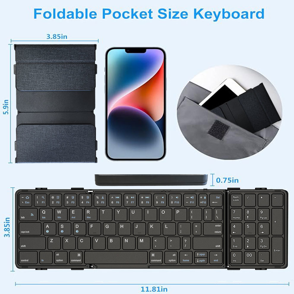BOW-Teclado Bluetooth Dobrável - Korean Desk Setup avaliação e preço
