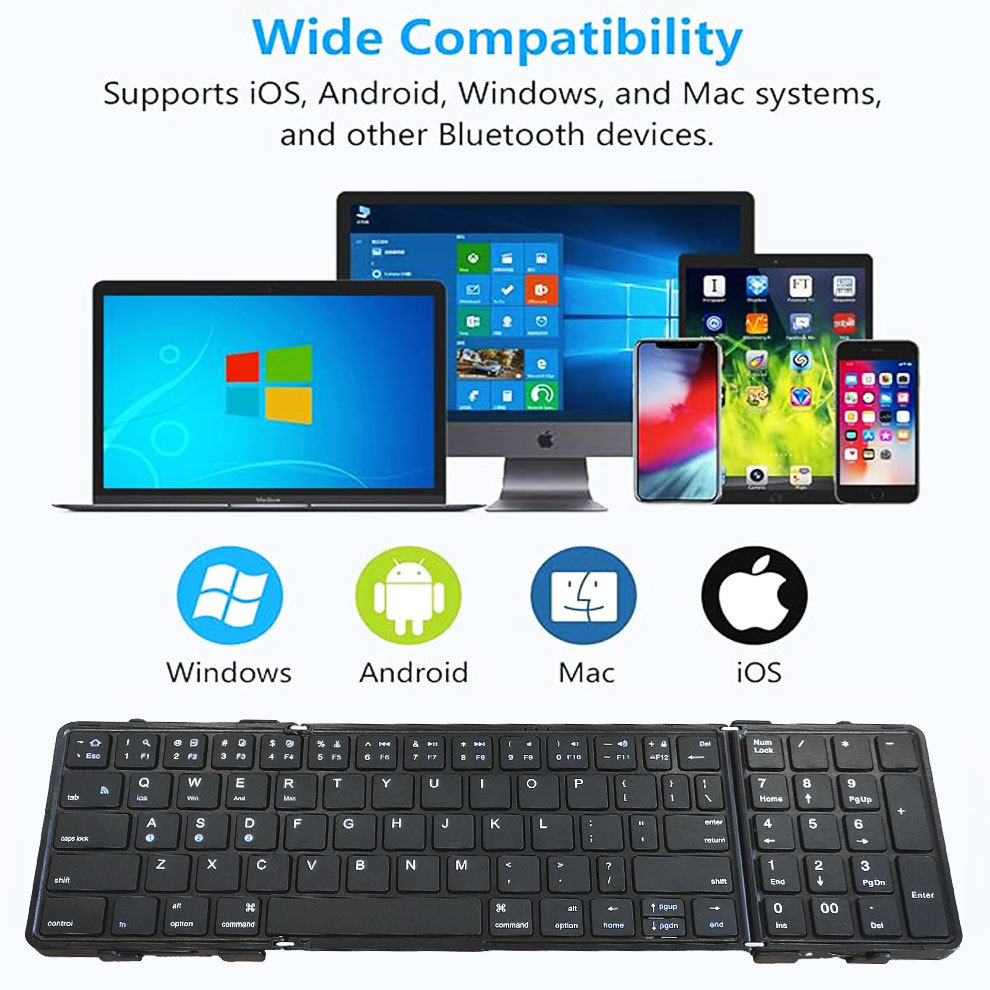 BOW-Teclado Bluetooth Dobrável - Korean Desk Setup avaliação e preço