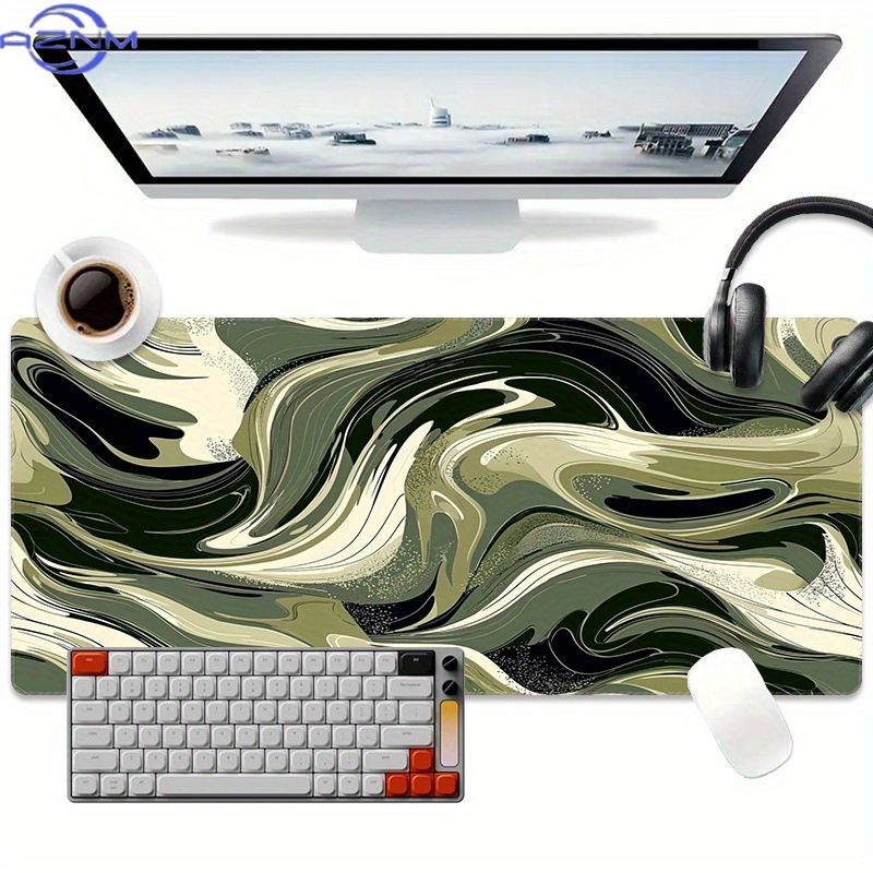 1pc Mouse Pad Extra Grande par - Desk Setup Black And White avaliação e preço