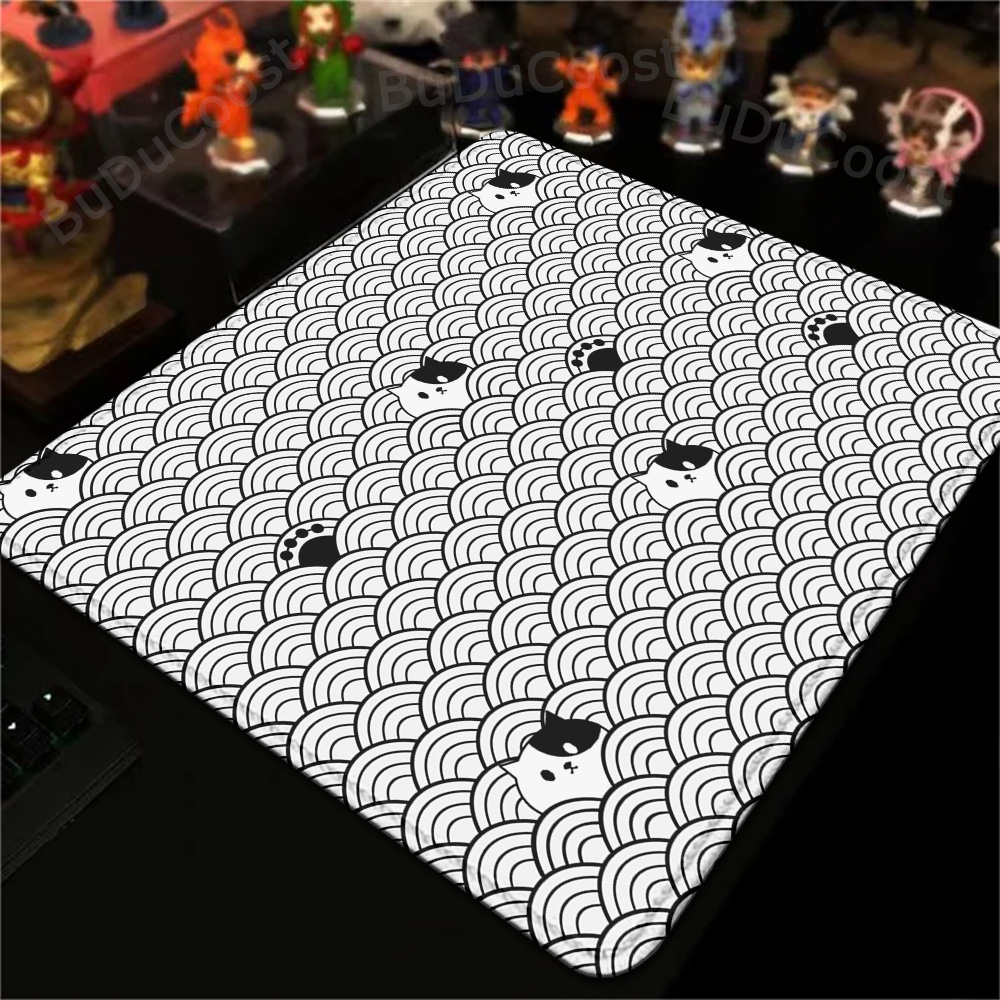 18x22cm tapete pequeno preto g - Korean Desk Setup avaliação e preço