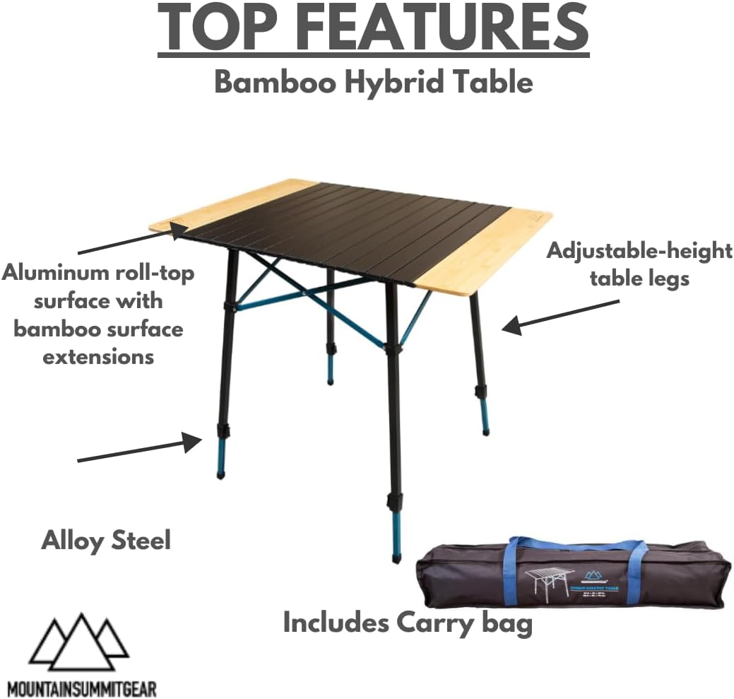 Mesa de Camping Portátil com T - Desk Setup Brown avaliação e preço