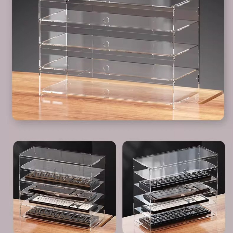 Premium transparente acrílico  - Gaming Setup Desk avaliação e preço