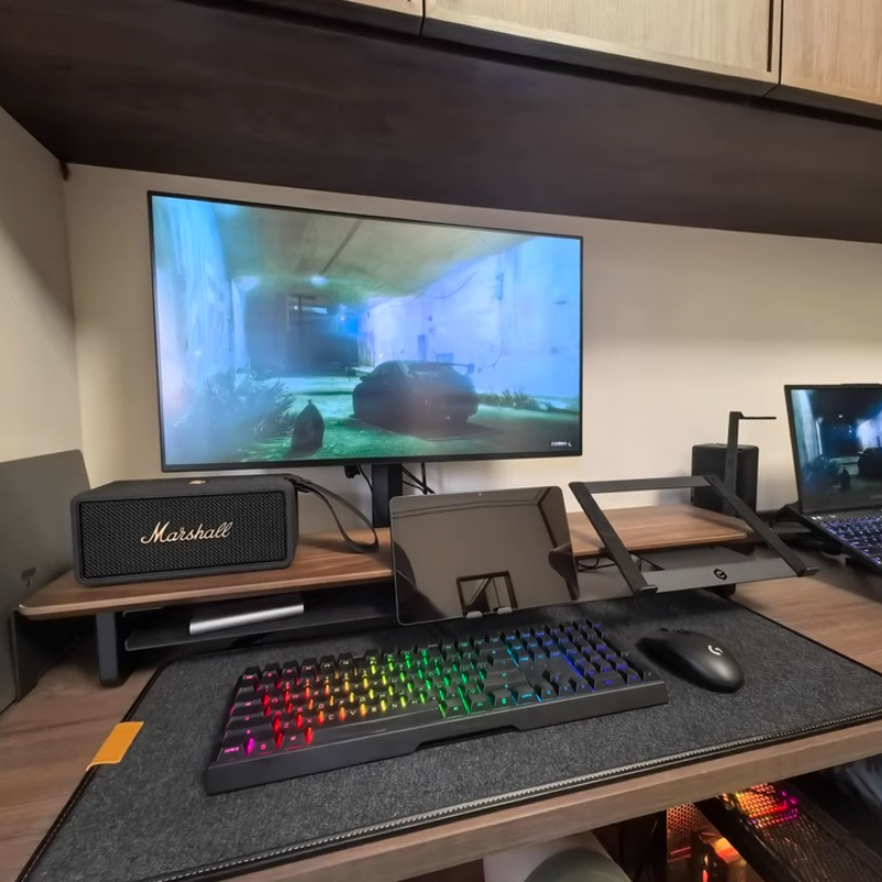 Suporte modular para monitor,  - Desk Setup Monitor And Laptop avaliação e preço