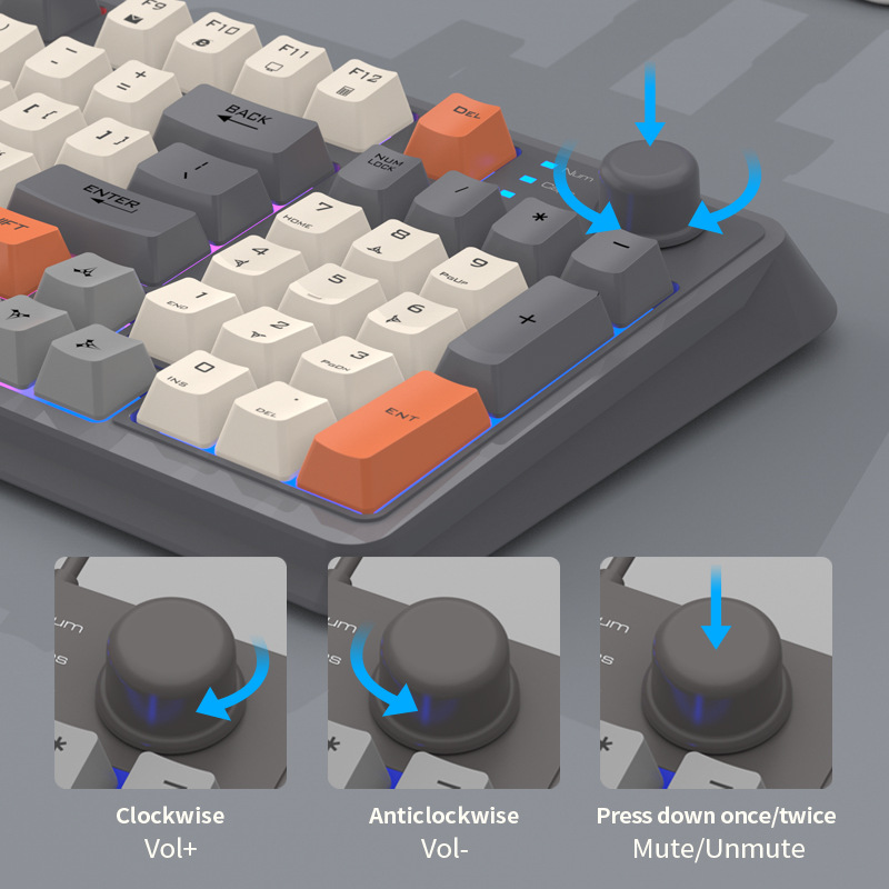 Teclado sem fio espanhol russo - Korean Desk Setup avaliação e preço